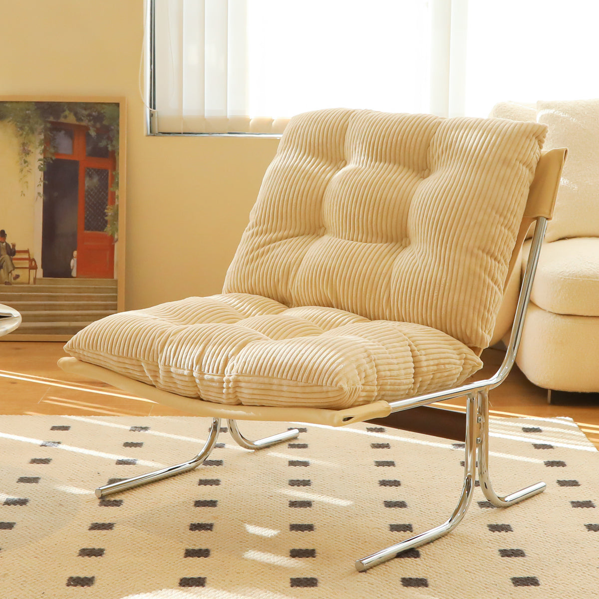 Cream Accent Chair