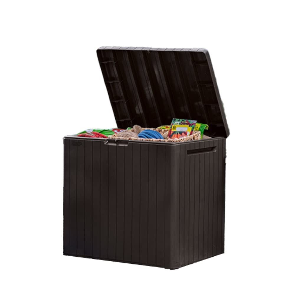 30 Gallon Brown Resin Deck Box