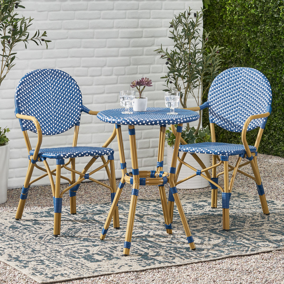 Aluminum 3-Piece Bistro Set