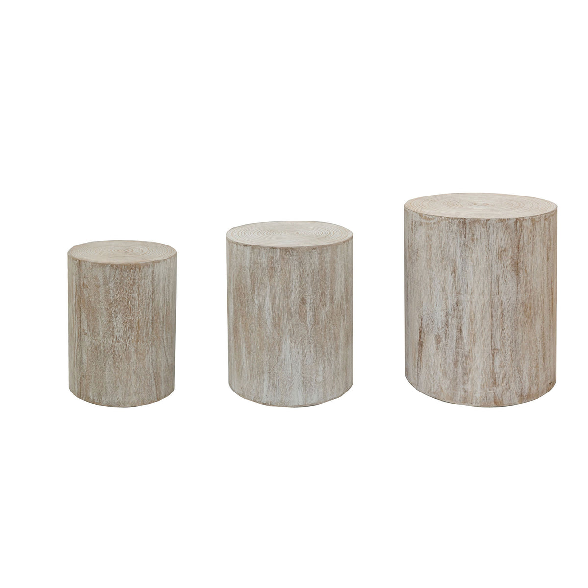 White Round Nesting Tables