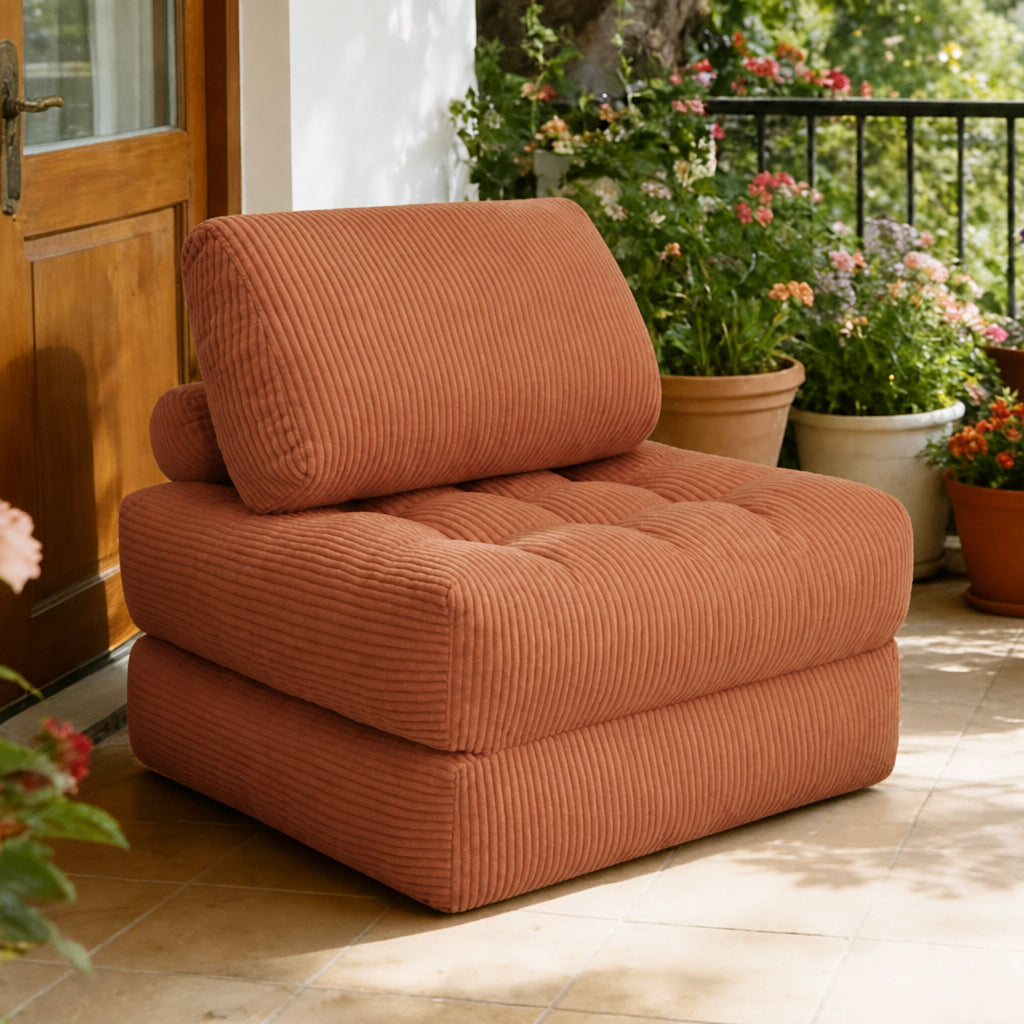 Orange Bean Bag Sofa