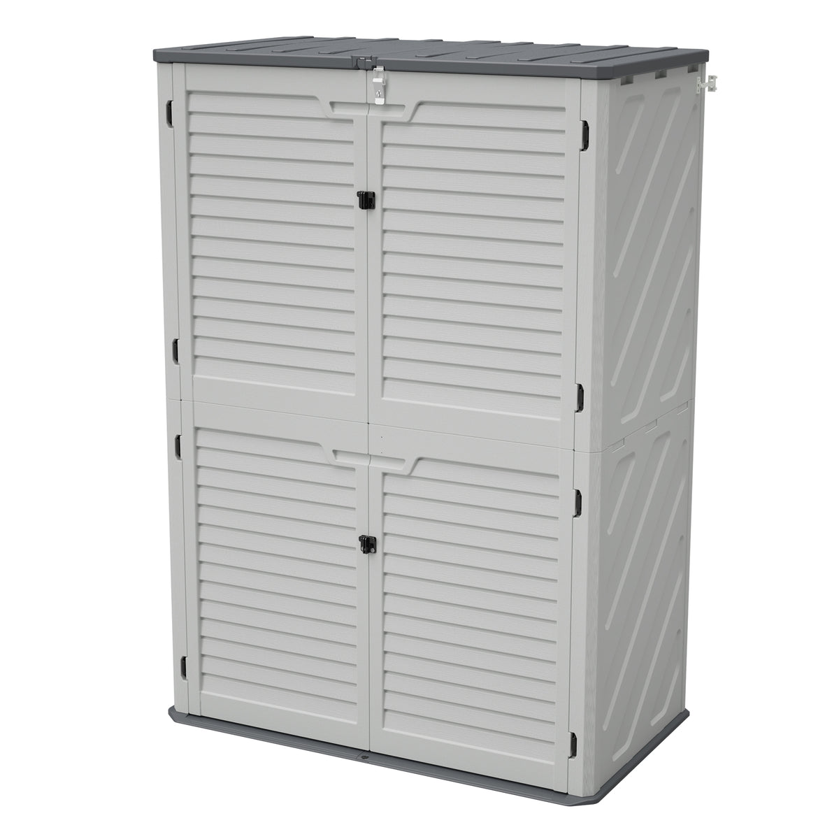 White Resin Outdoor Storage Cabinet