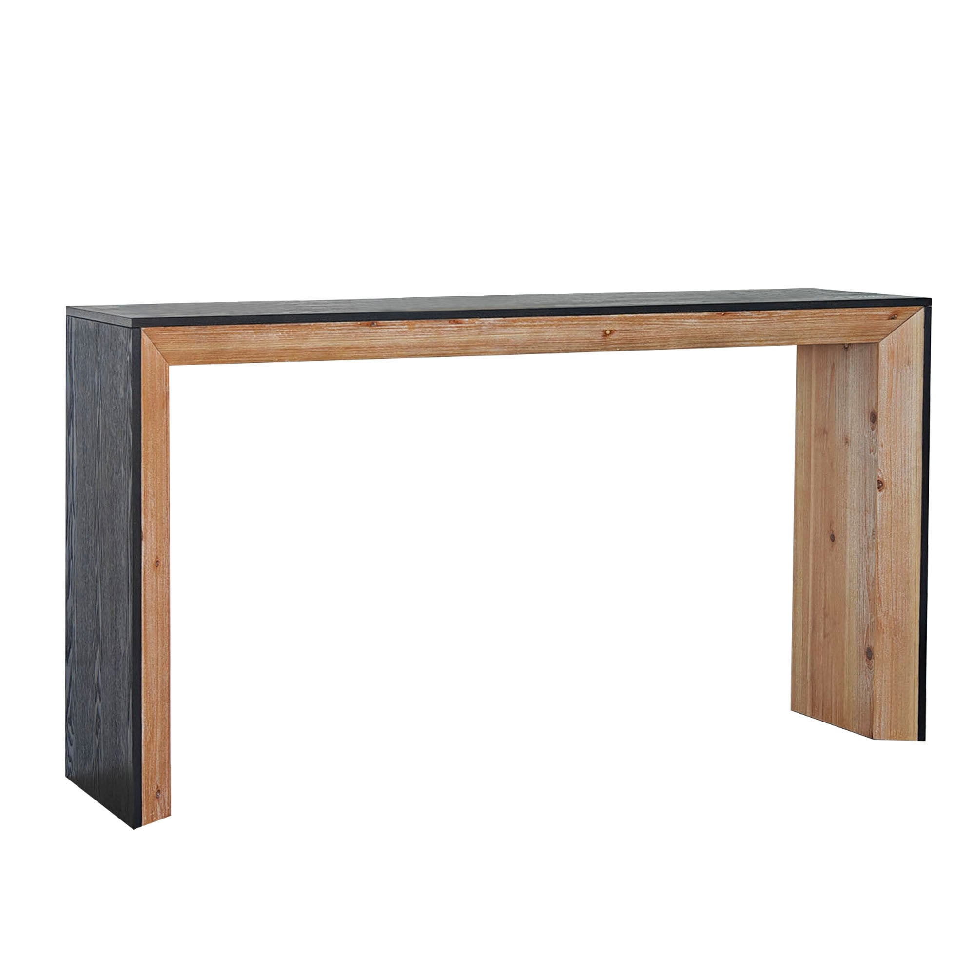 Contemporary Office Desk, 59 in, Black