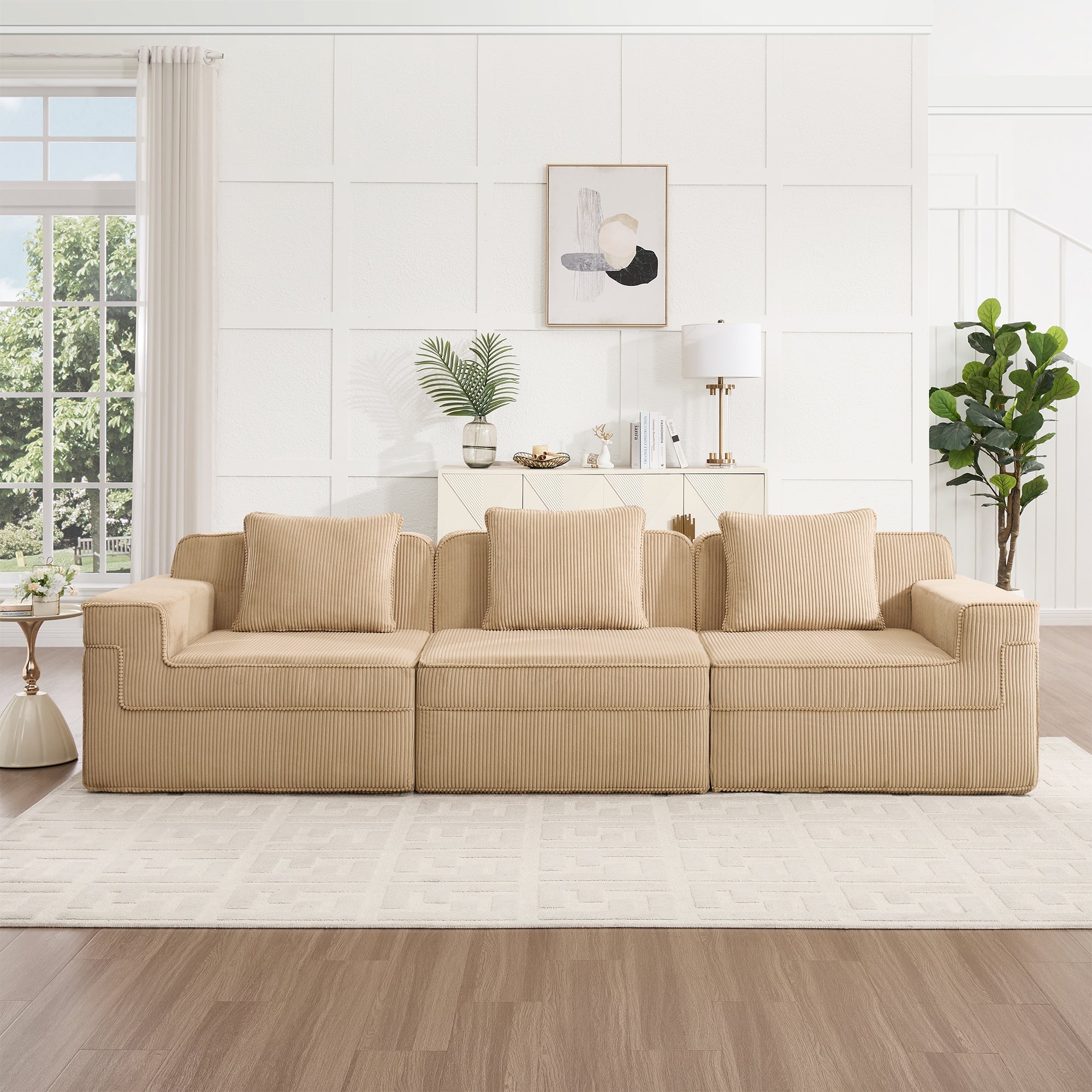 Hudson 3-Seat Boneless Couch in Camel #OttOnly_0 #Color_Camel