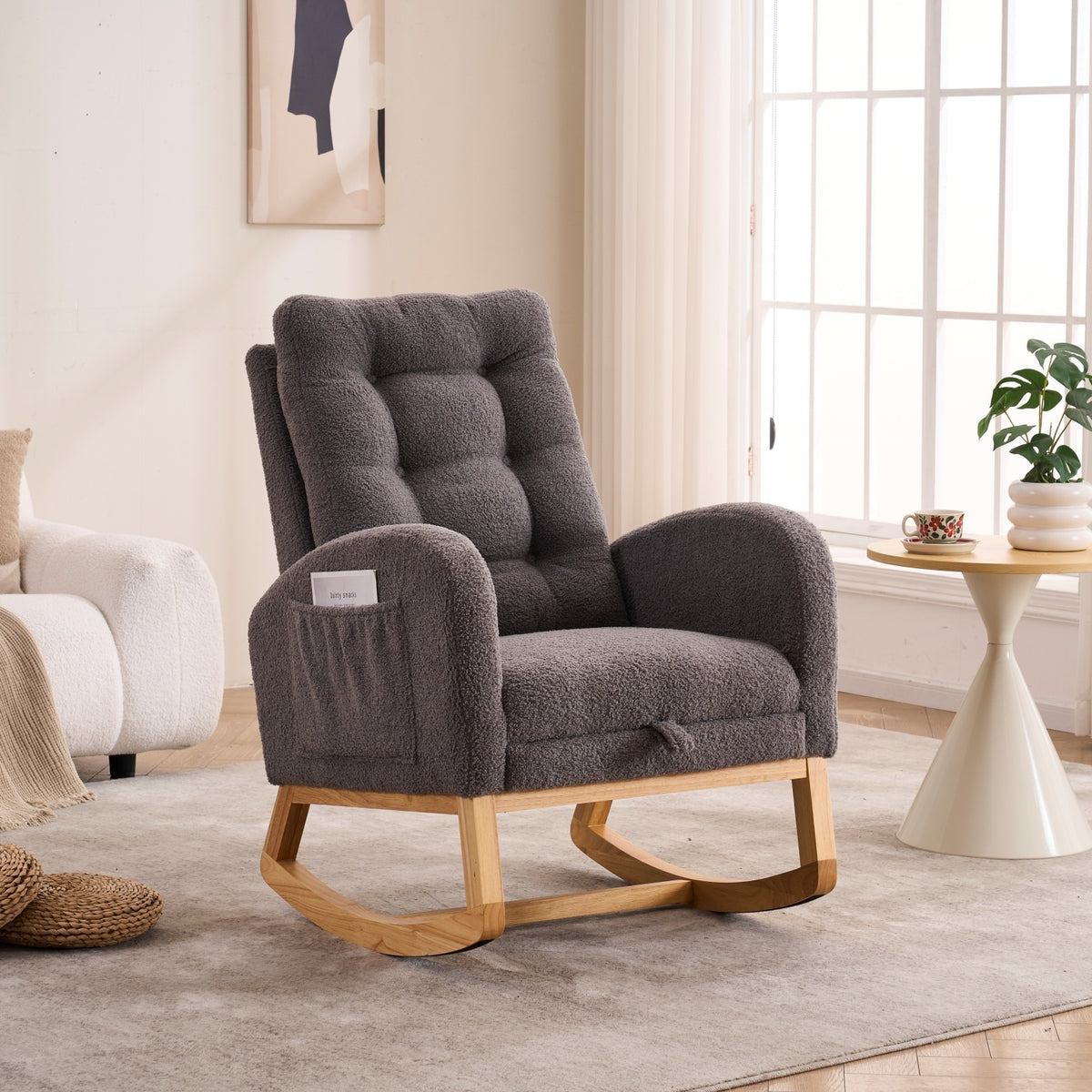 Dark Gray Rocking Chair