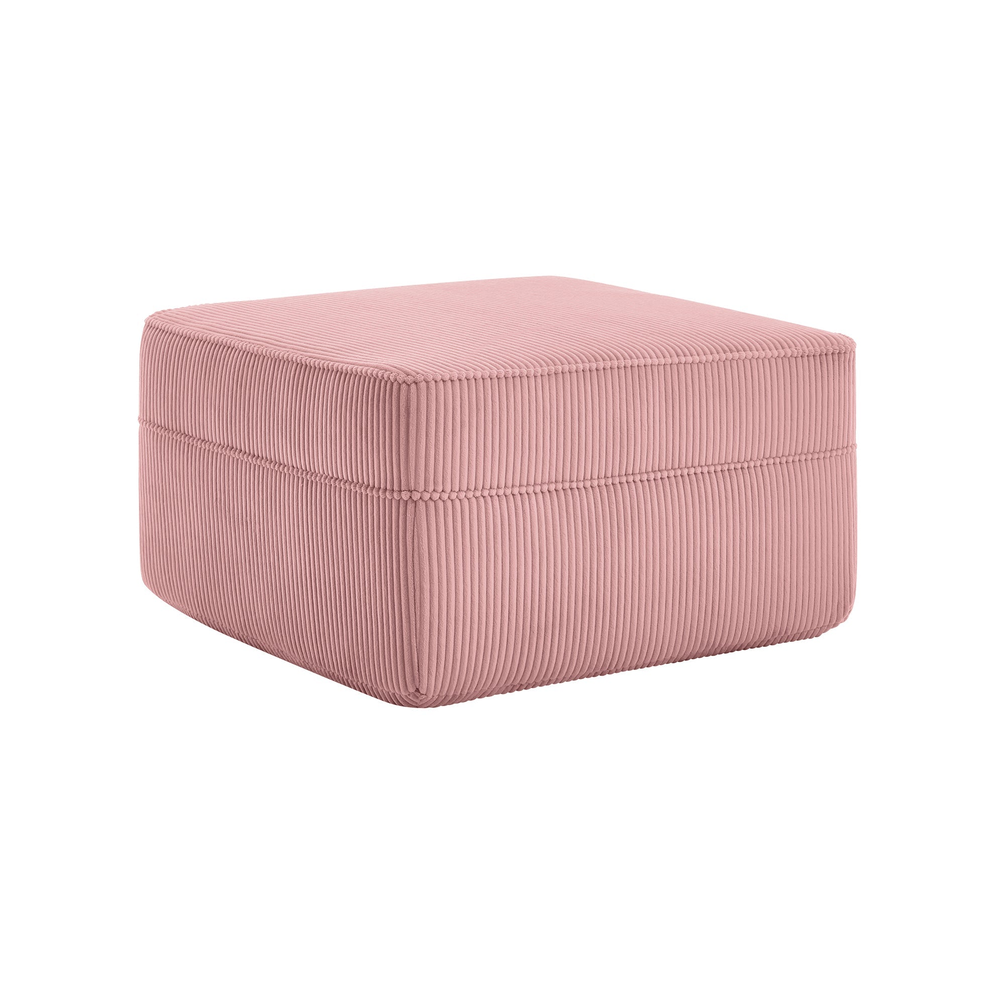 Hudson Boneless Ottoman in Pink #Color_Pink