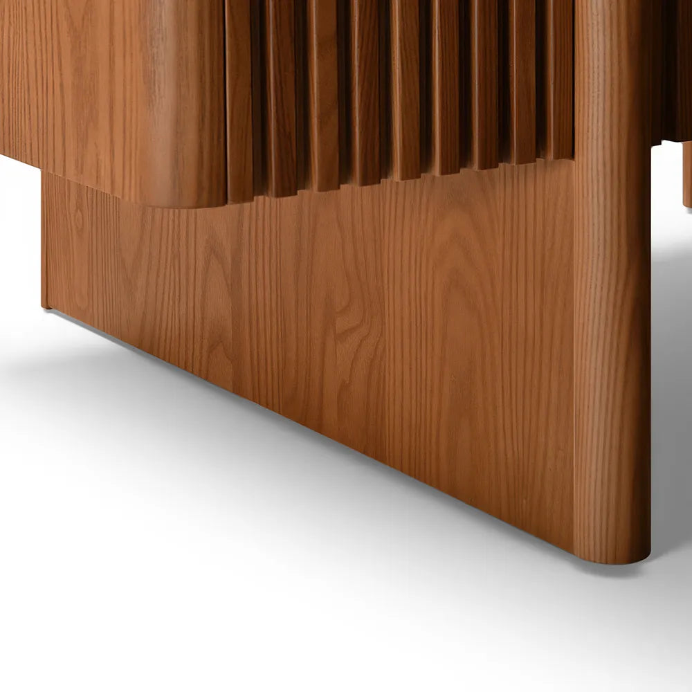 47" Solid Ash Wood Coffee Table with Hidden Storage