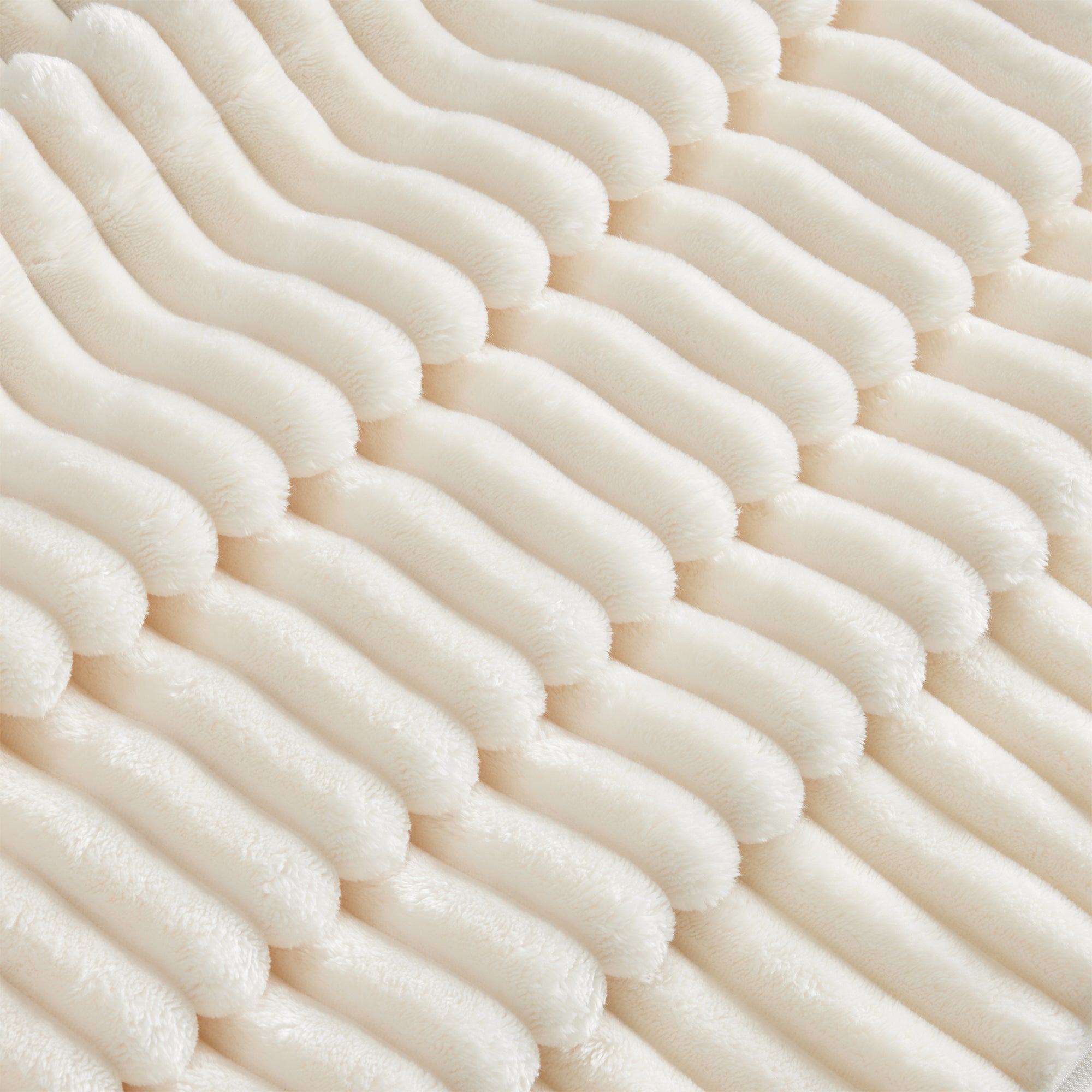 Fluffy 4-Seat Modular Sofa in Corduroy Cream #Fabric_Corduroy Cream