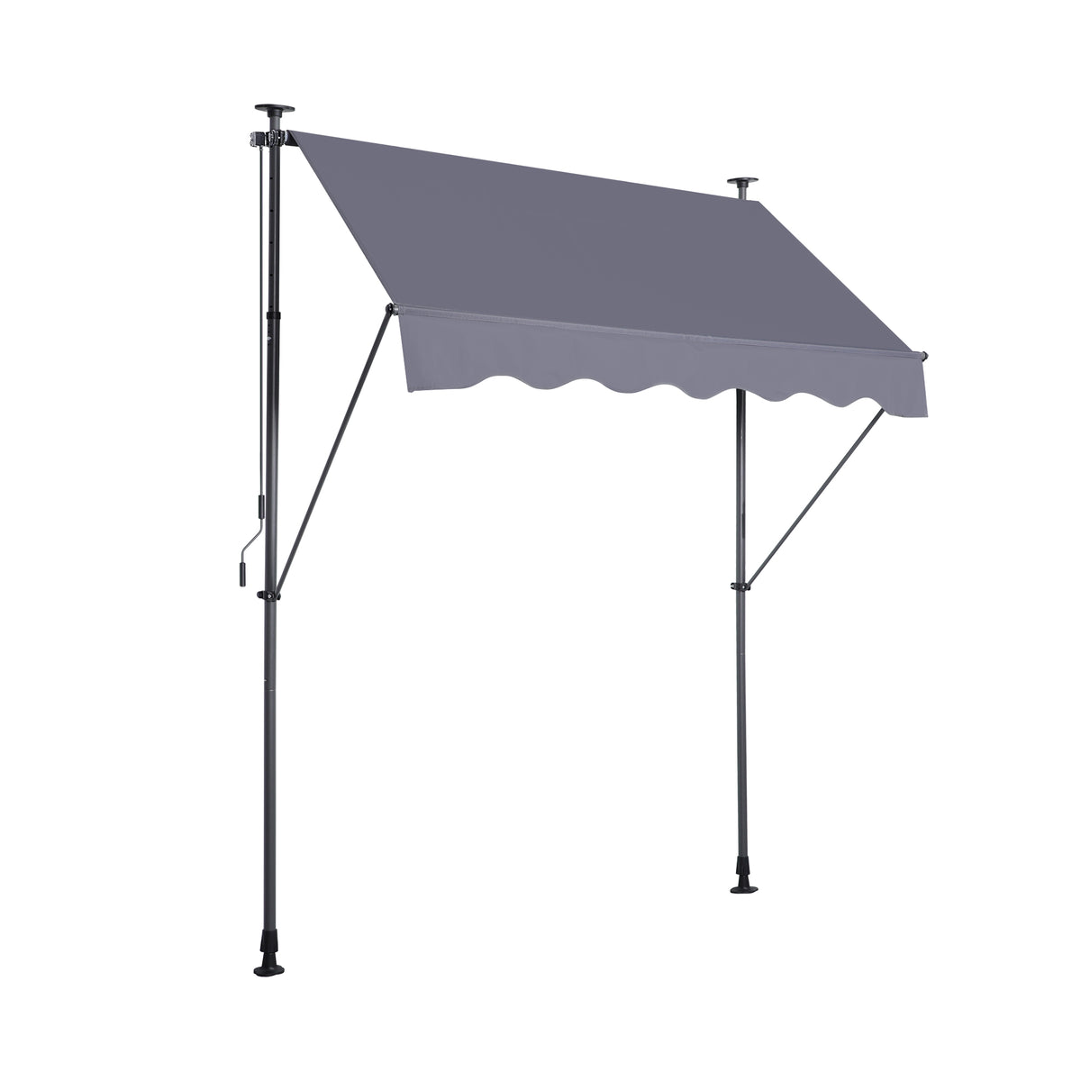 Gray Retractable Awning