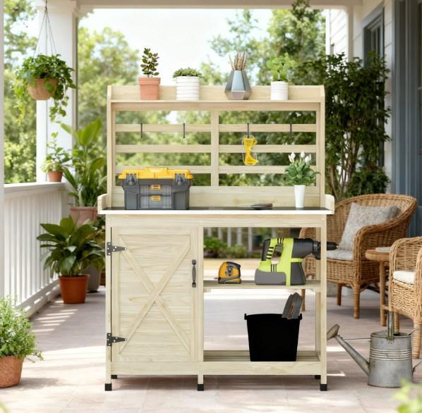 Natural Potting Bench