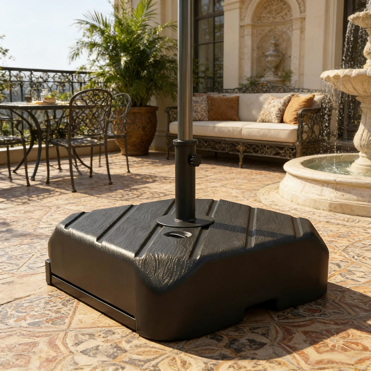 Black Patio Umbrella Base