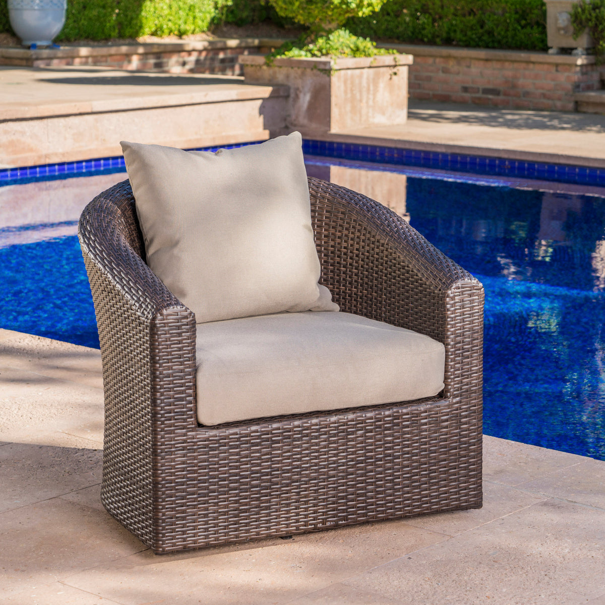 Aluminum Outdoor Swivel Chair