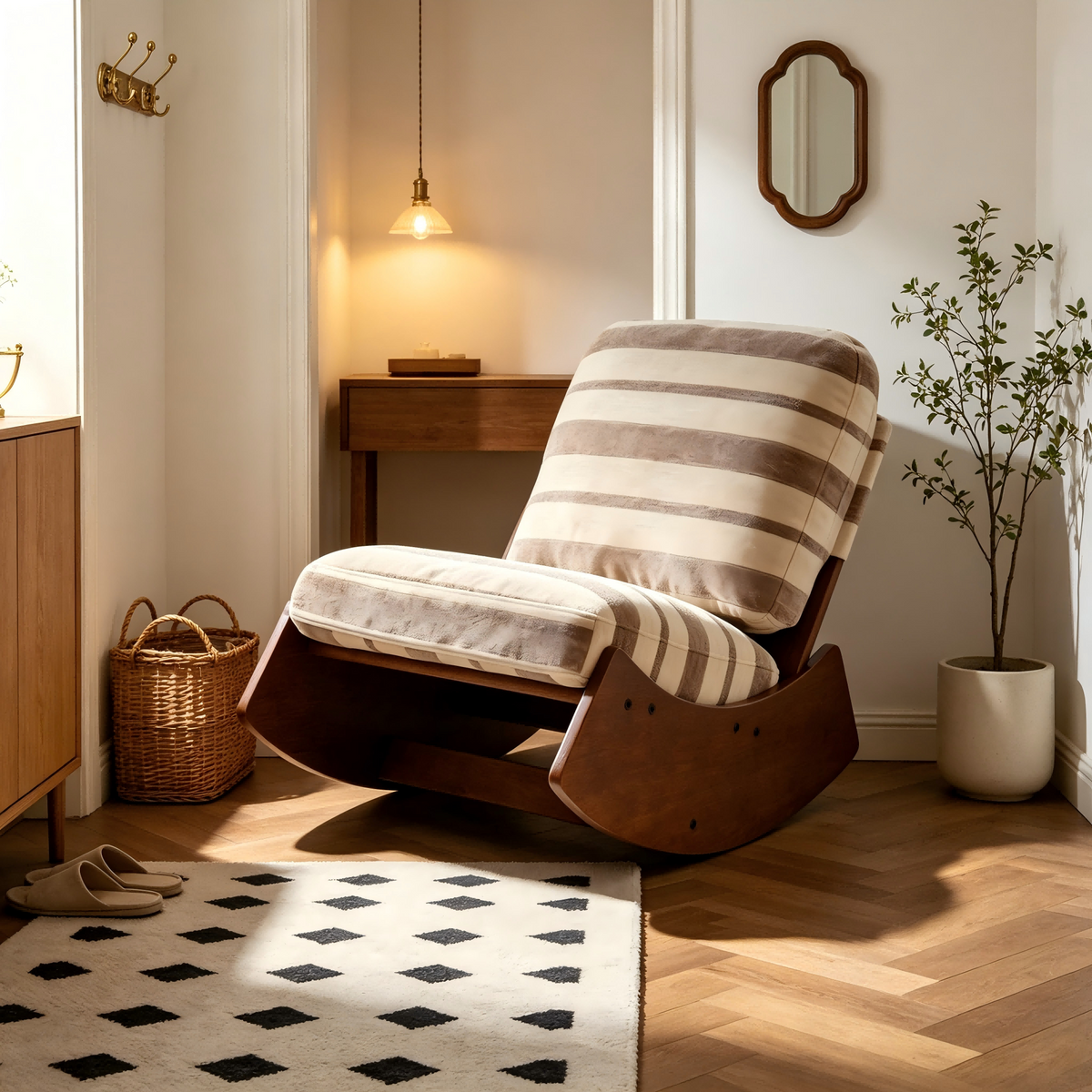 Gray Glider Chair