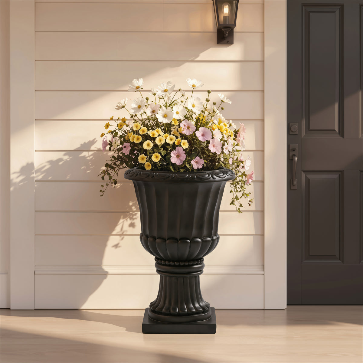 Black Outdoor Planter