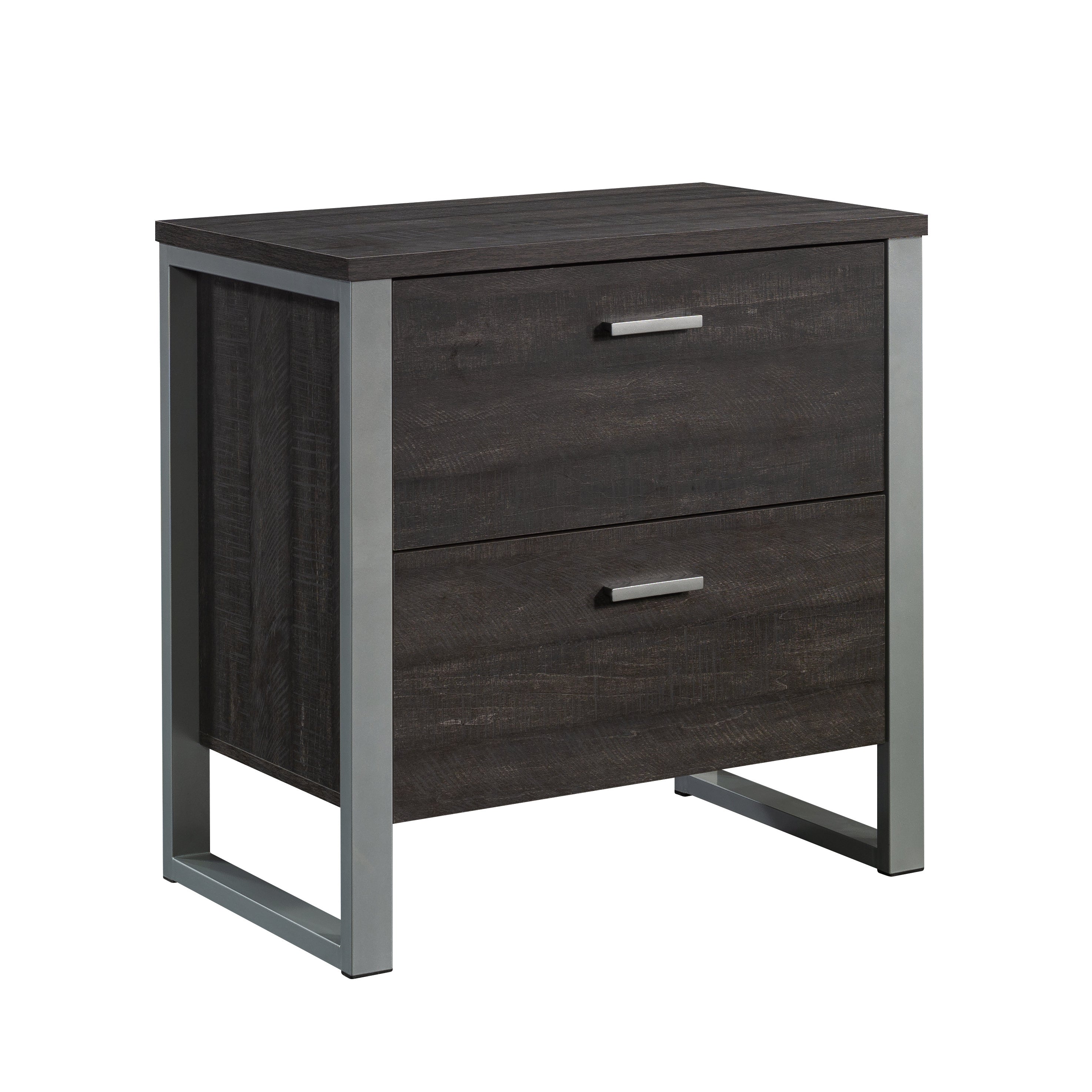 Lateral File Cabinet, 30 in, Black