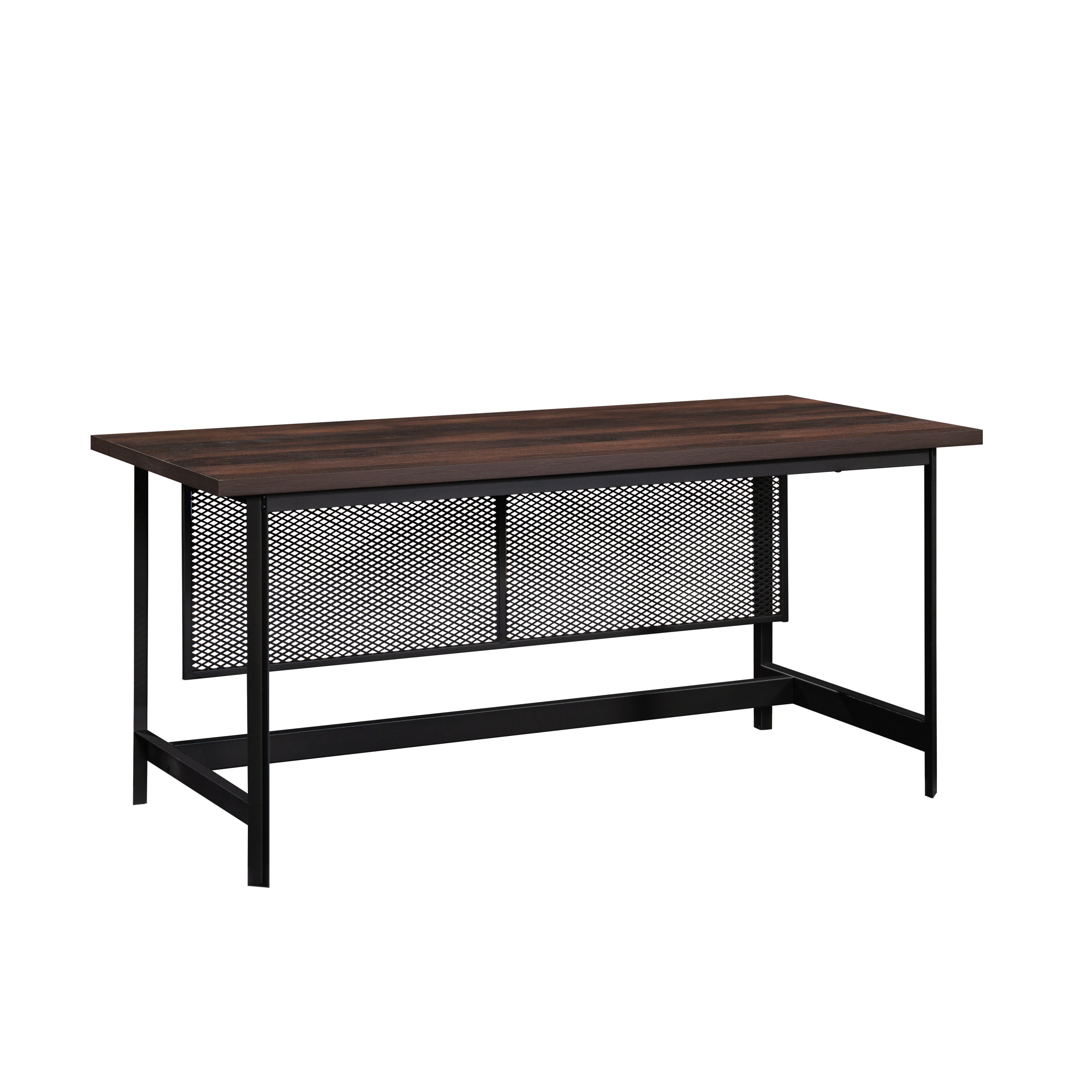 Industrial Office Desk, 66 in, Espresso