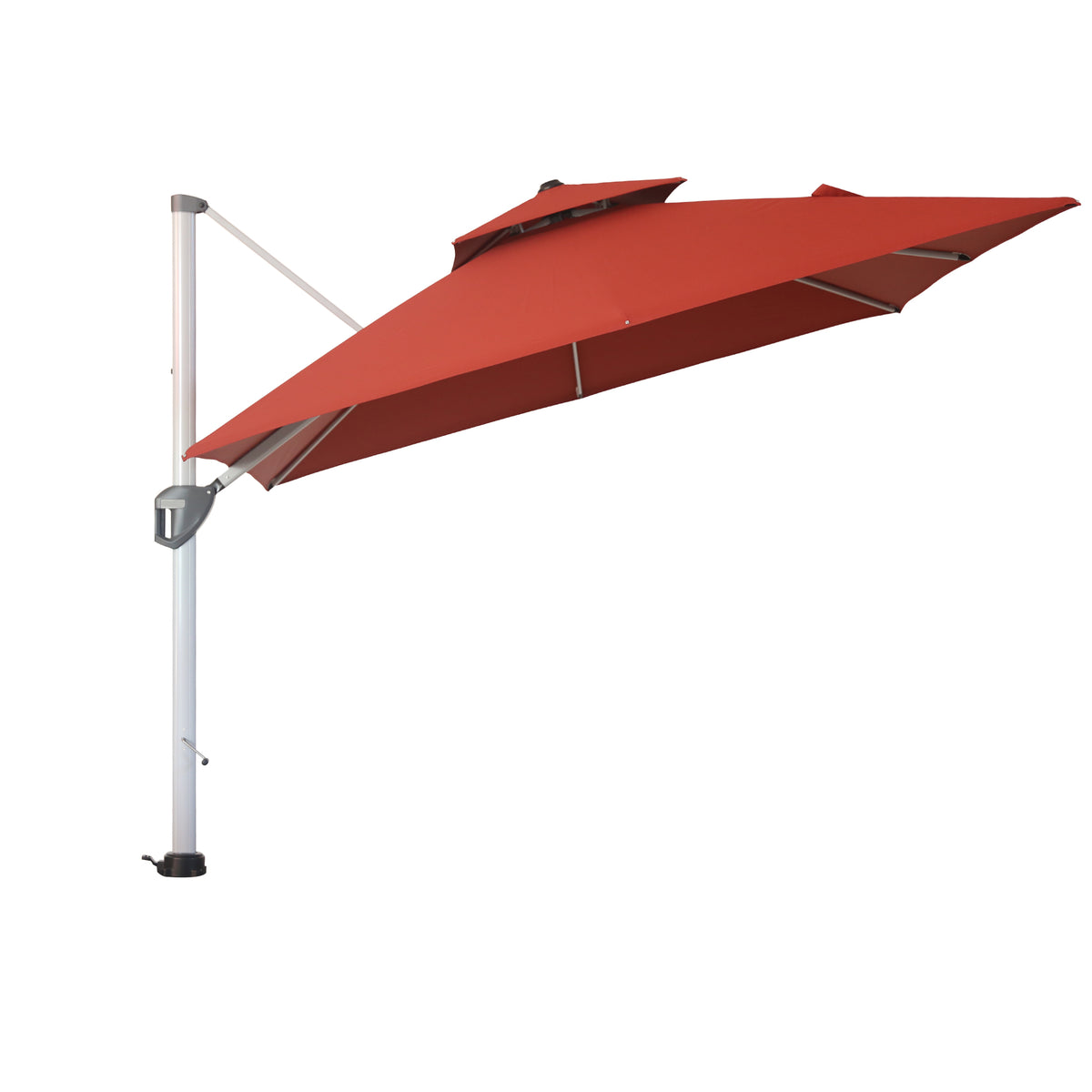 10 ft Red Cantilever Patio Umbrella, Square