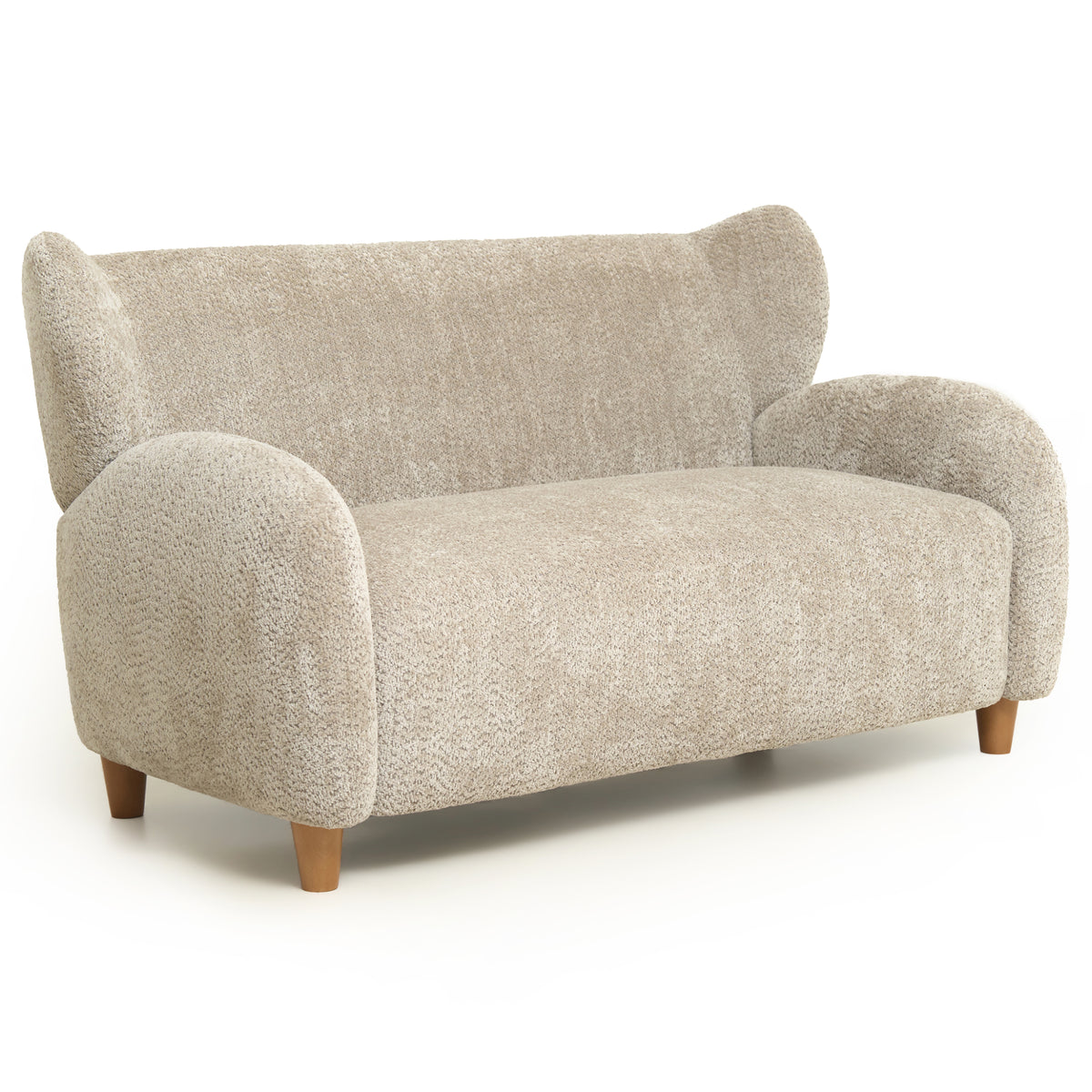 Camel Chenille Loveseat, 57.7 in Wide