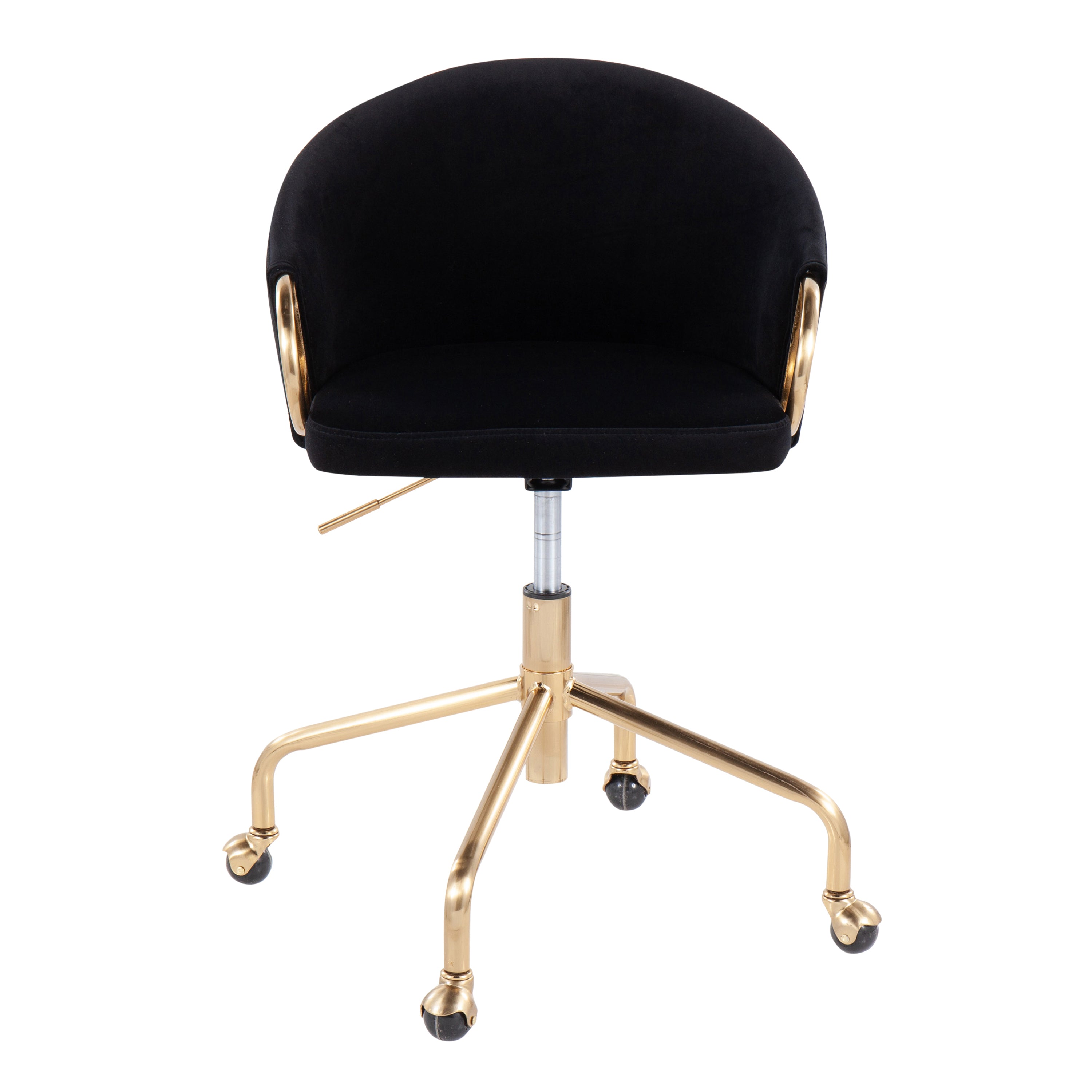 Office Chair, 27 in, Black