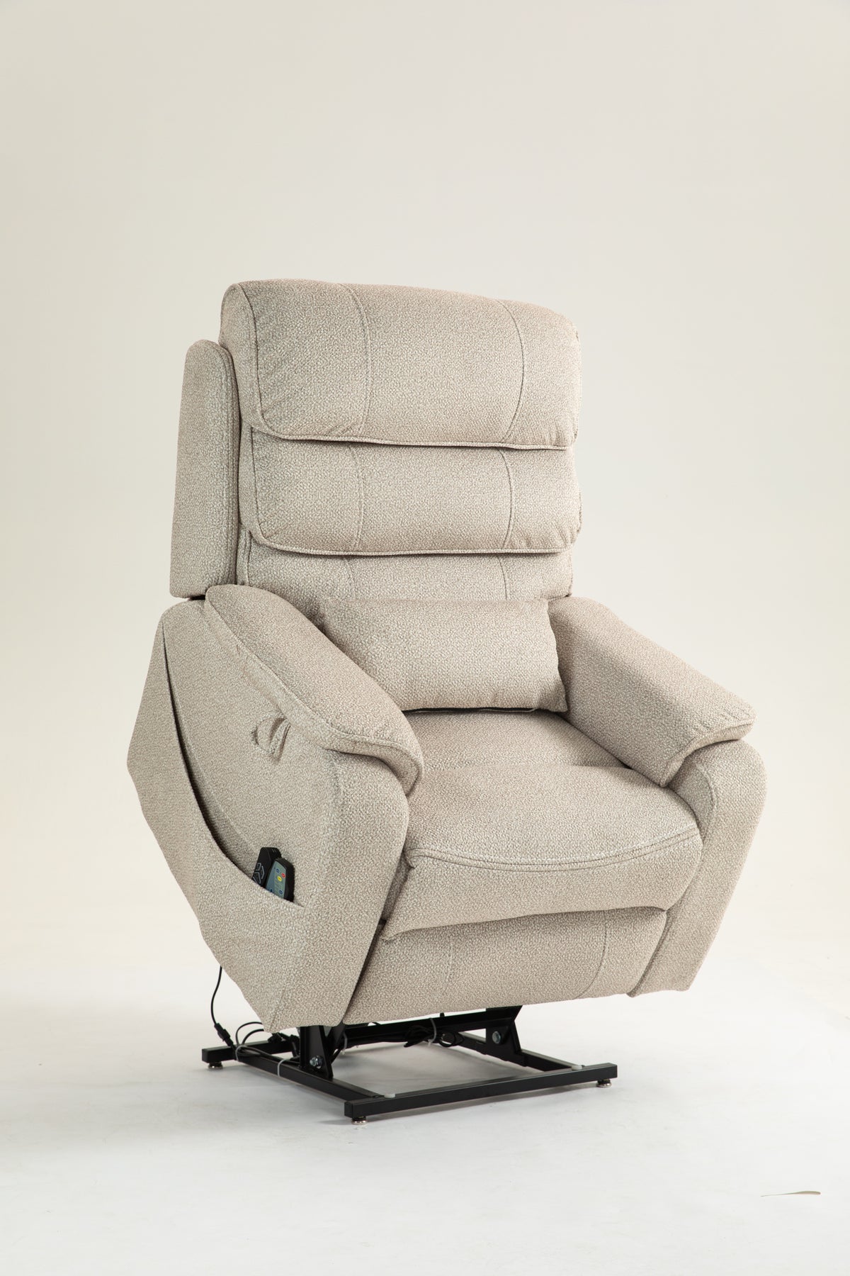 White Linen Power Lift Recliner