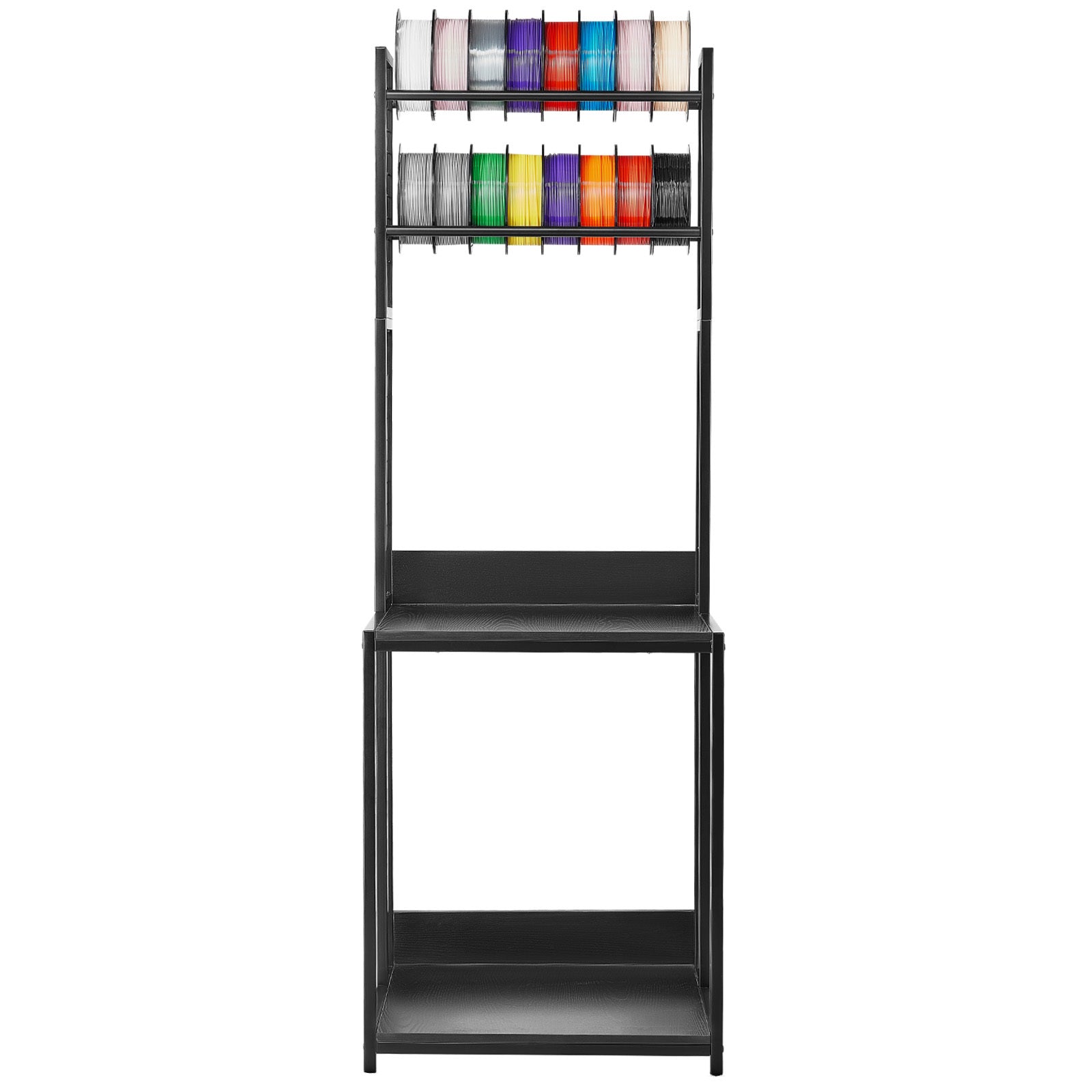 Rolling Printer Stand, 23.6 in, Black
