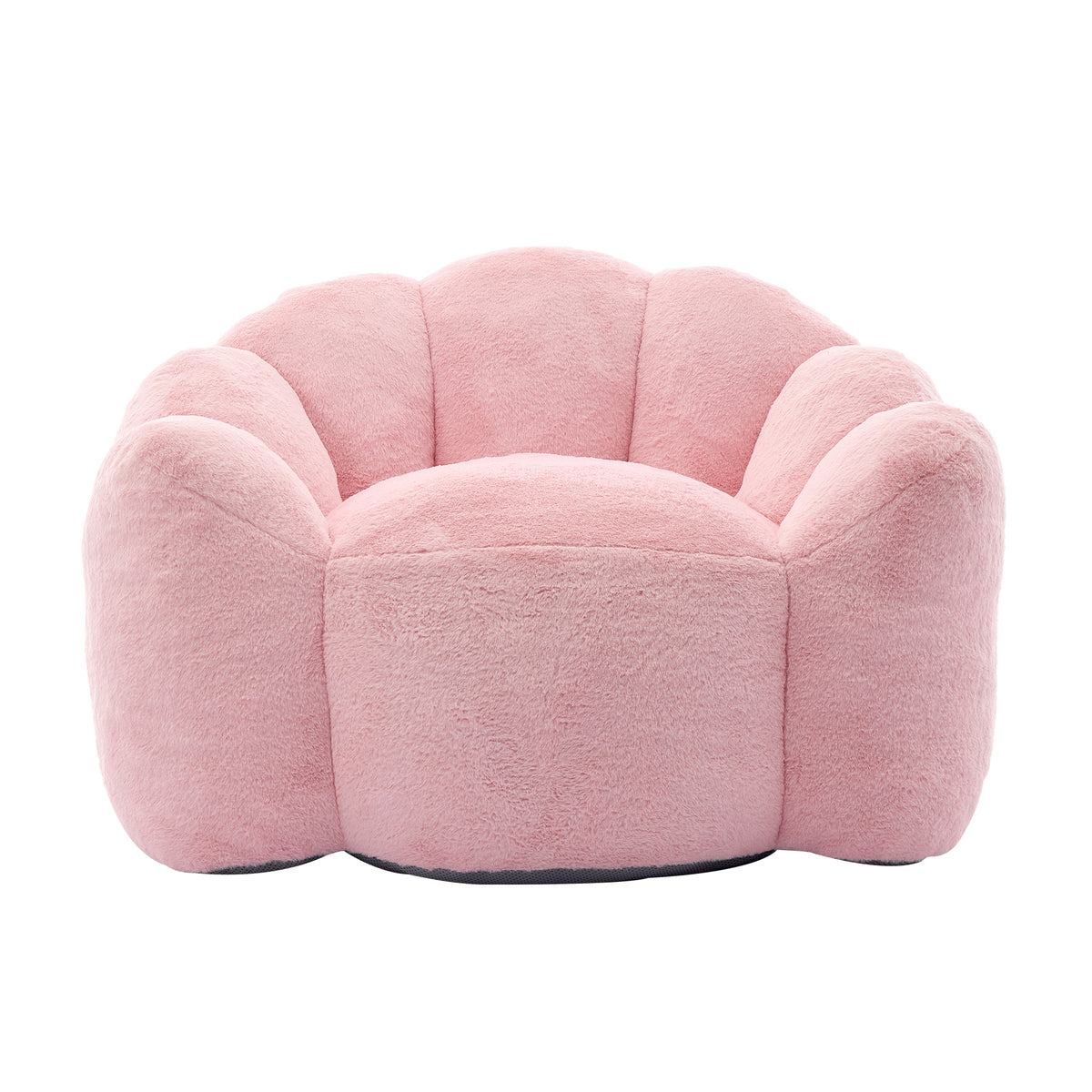 Pink Faux Fur Bean Bag Sofa