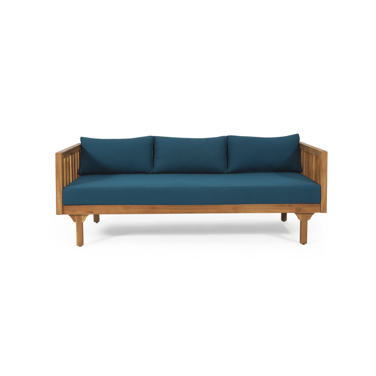 Teak Finish Outdoor Daybed