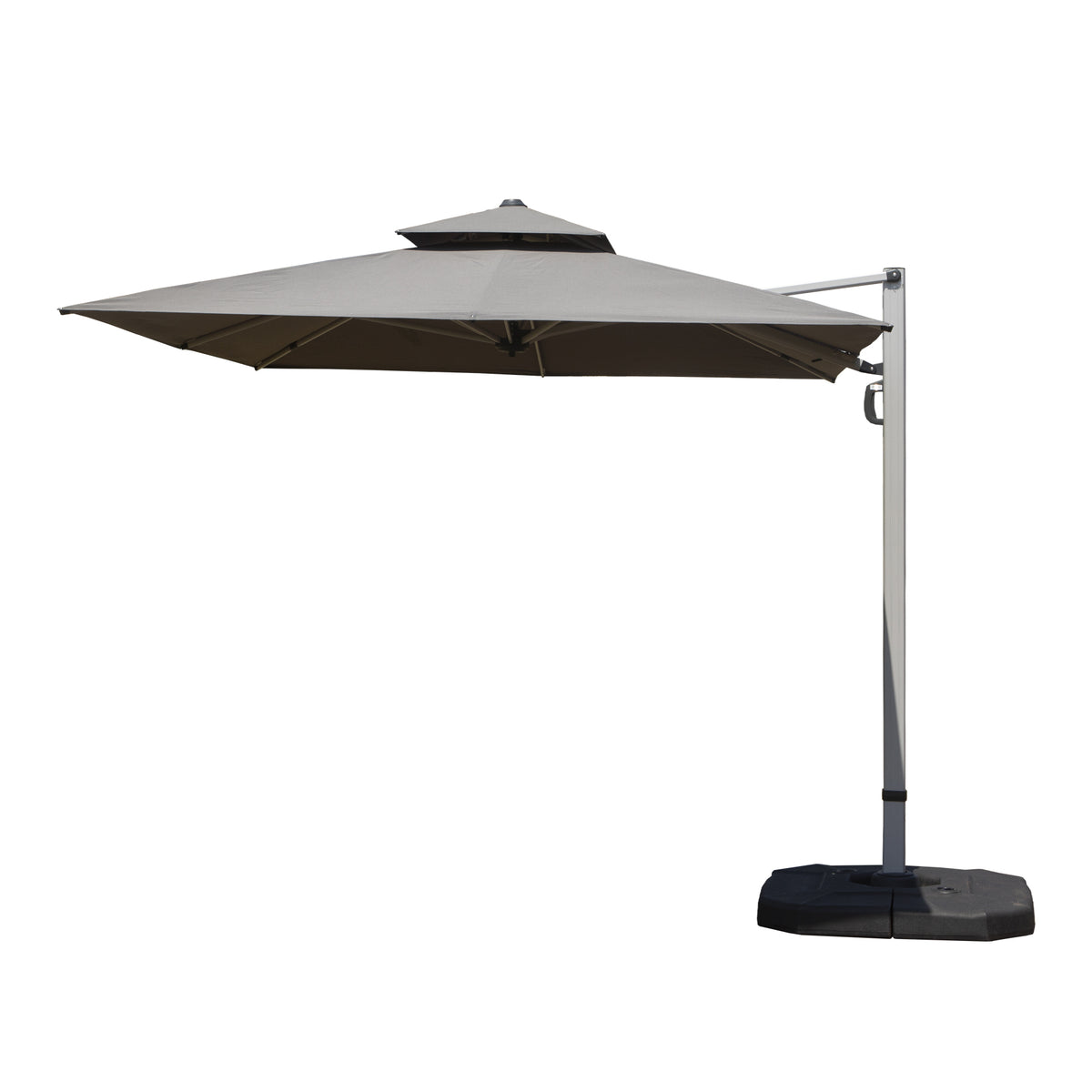 9x11 ft Gray Cantilever Patio Umbrella