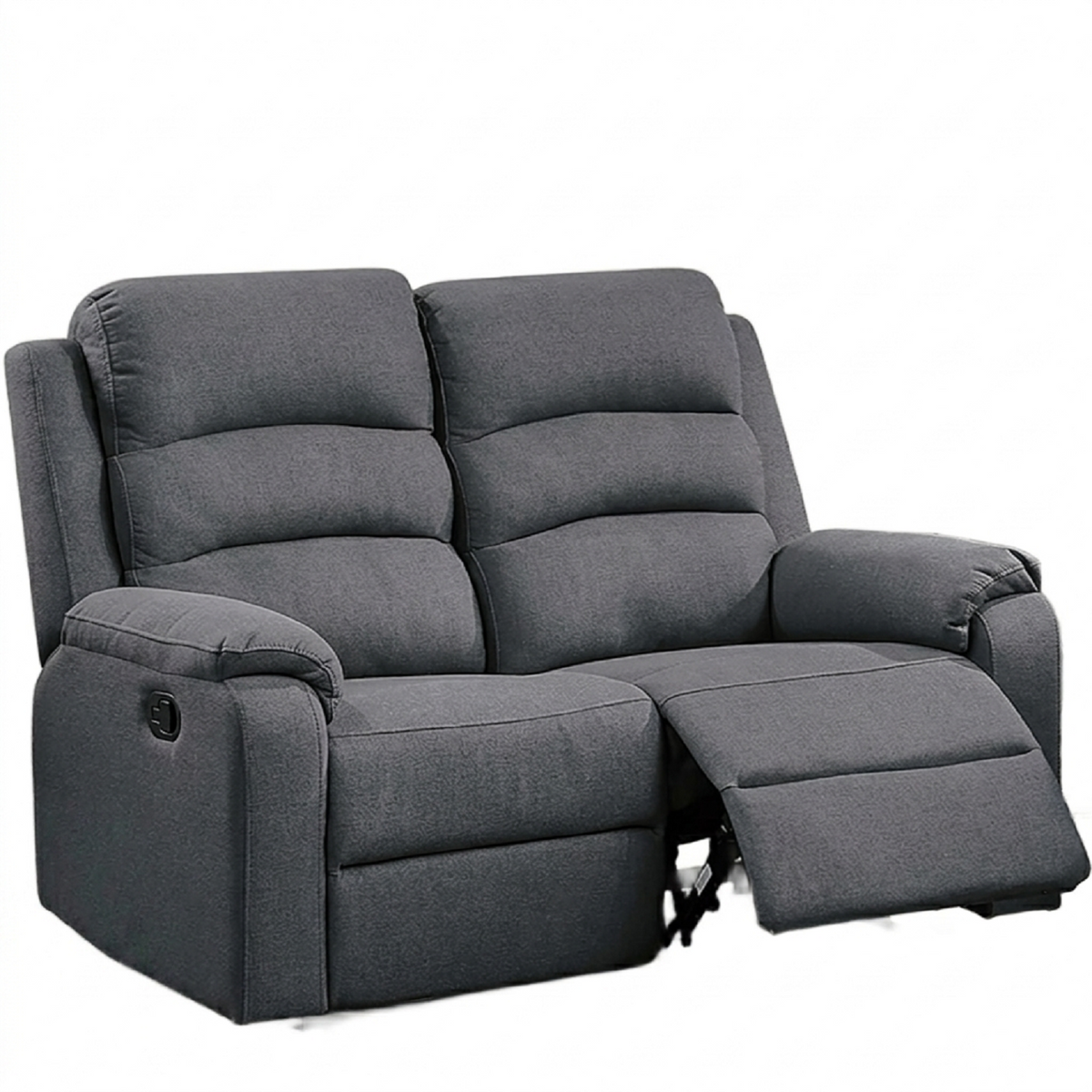 Dark Gray Reclining Loveseat, 53 in Wide