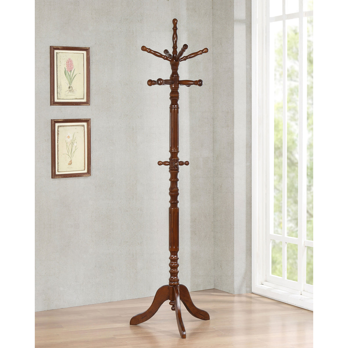 Brown Coat Rack, 20.8 in Wide