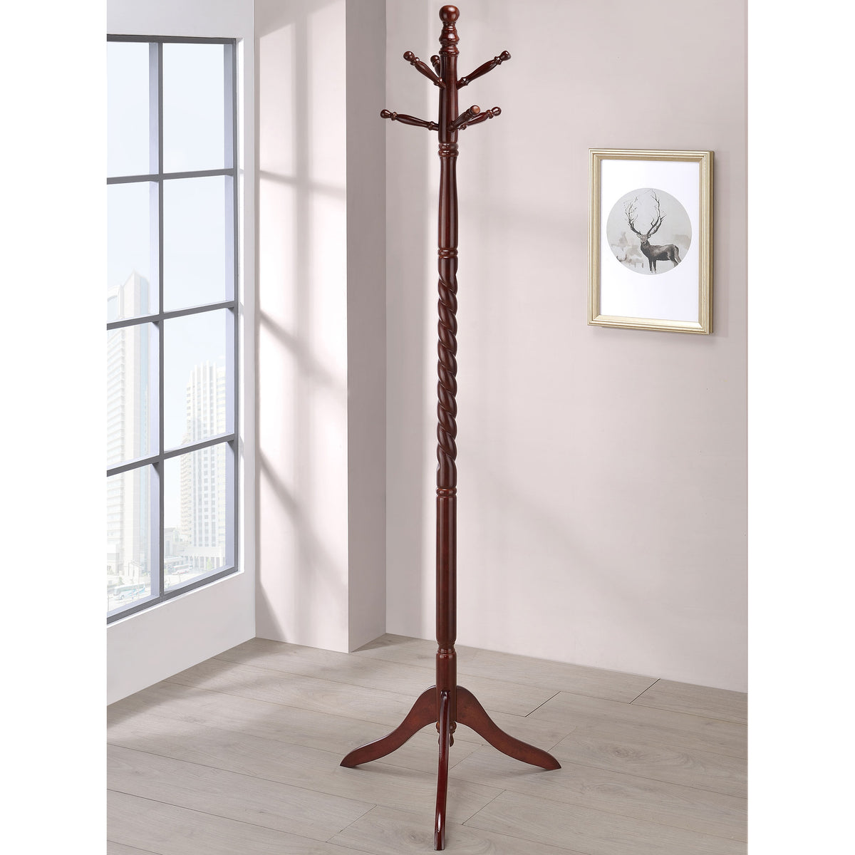Brown Coat Rack