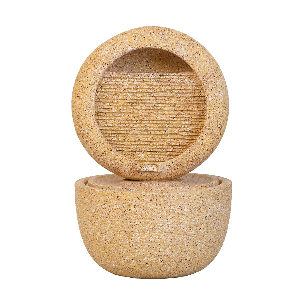 Beige Outdoor Water Fountain
