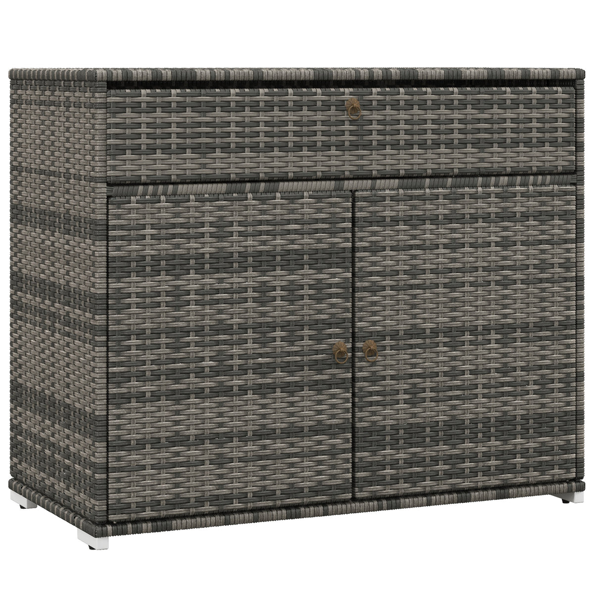 Gray Metal Pool Towel Rack