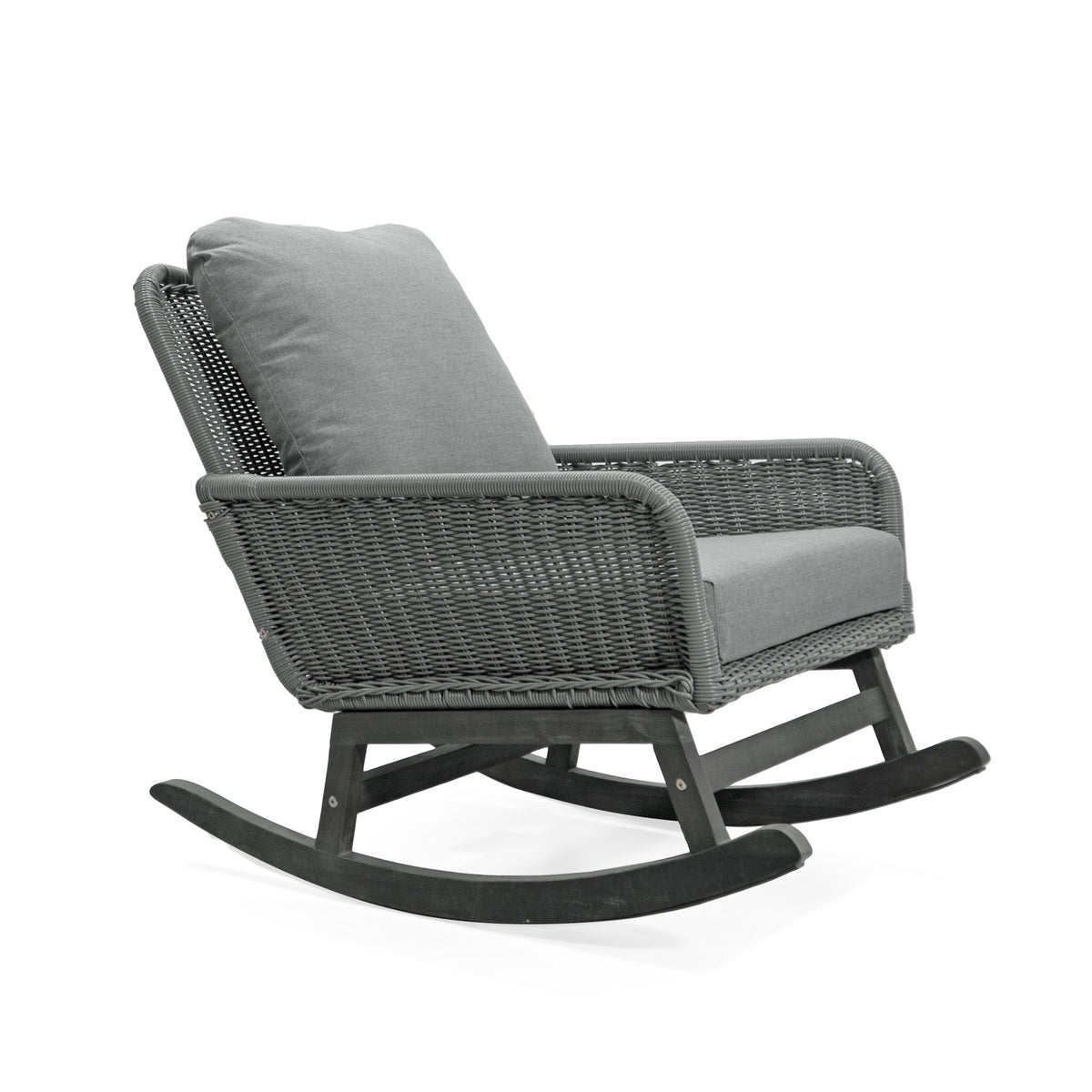 Gray Rocking Chair, 24.8 in Wide