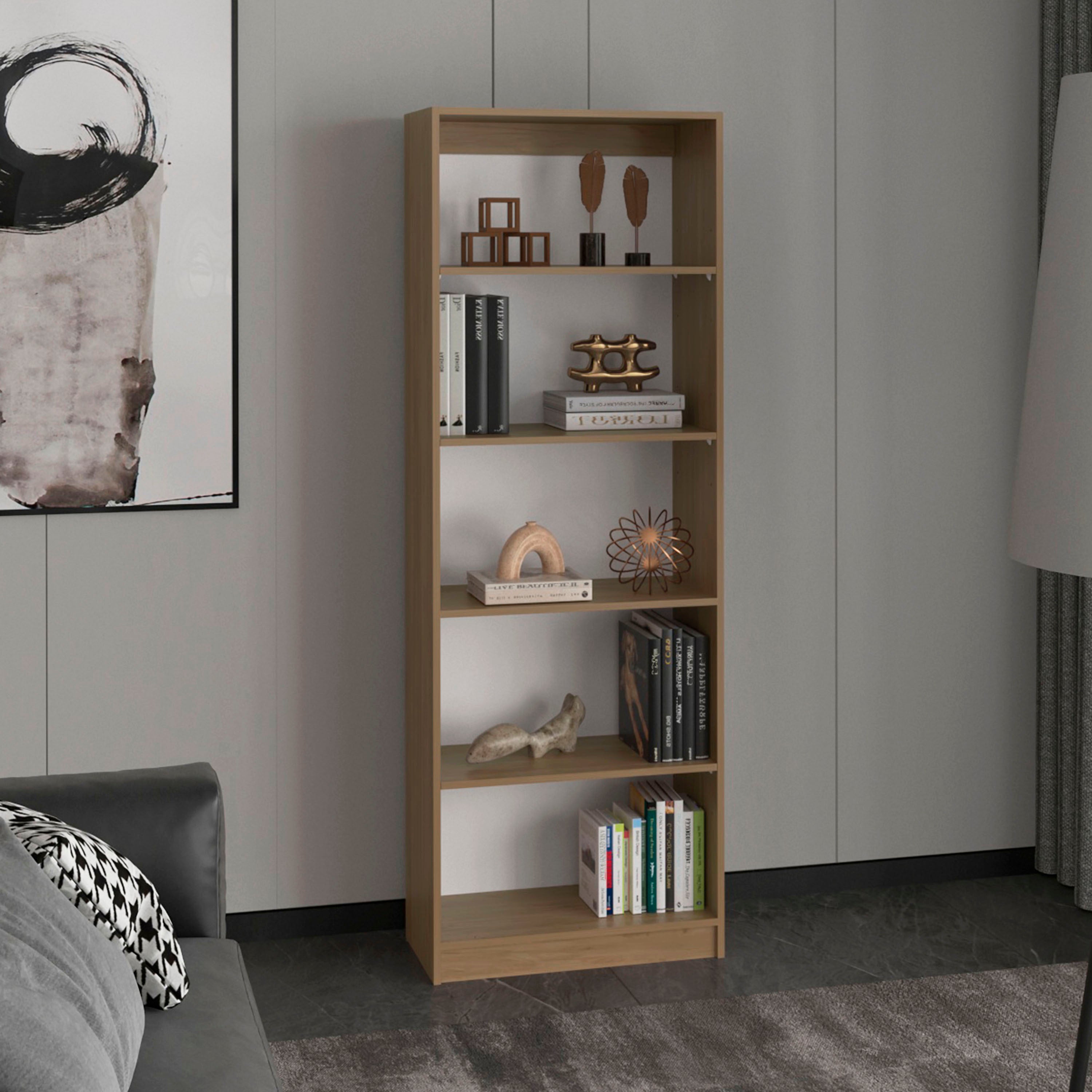 Bookcase, Bookshelf, 24.7 in, Natural