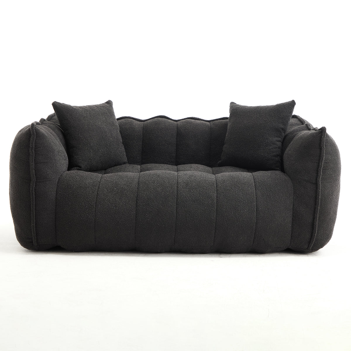 Black Chenille Bean Bag Chair