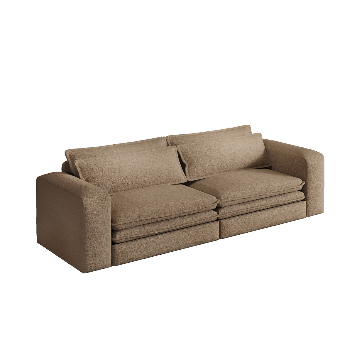 Camel Sherpa 3-Seat King Sleeper Sofa, 93 in Wide
