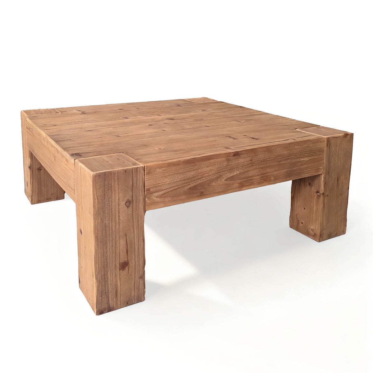 Natural Square Coffee Table, 39.4 in
