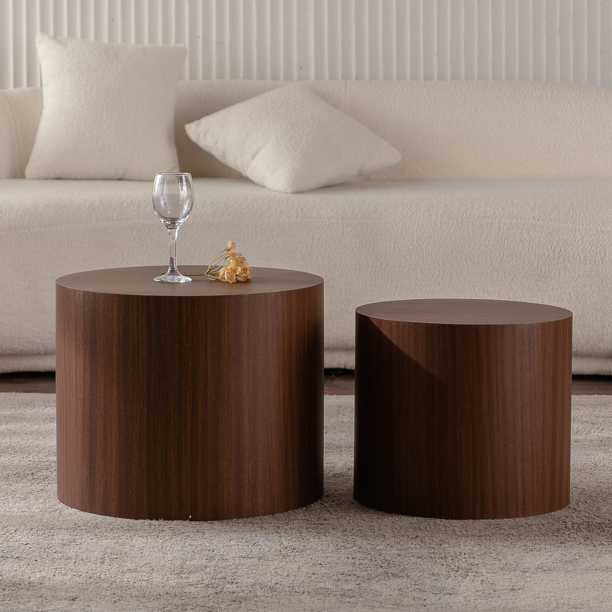 Walnut Coffee Table, Set of 2