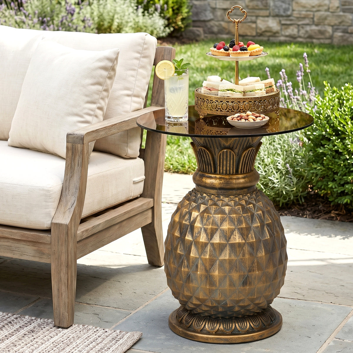 Yellow Outdoor Side Table