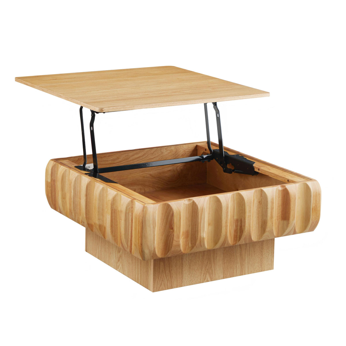 Natural Square Lift-Top Coffee Table, 31.1 in
