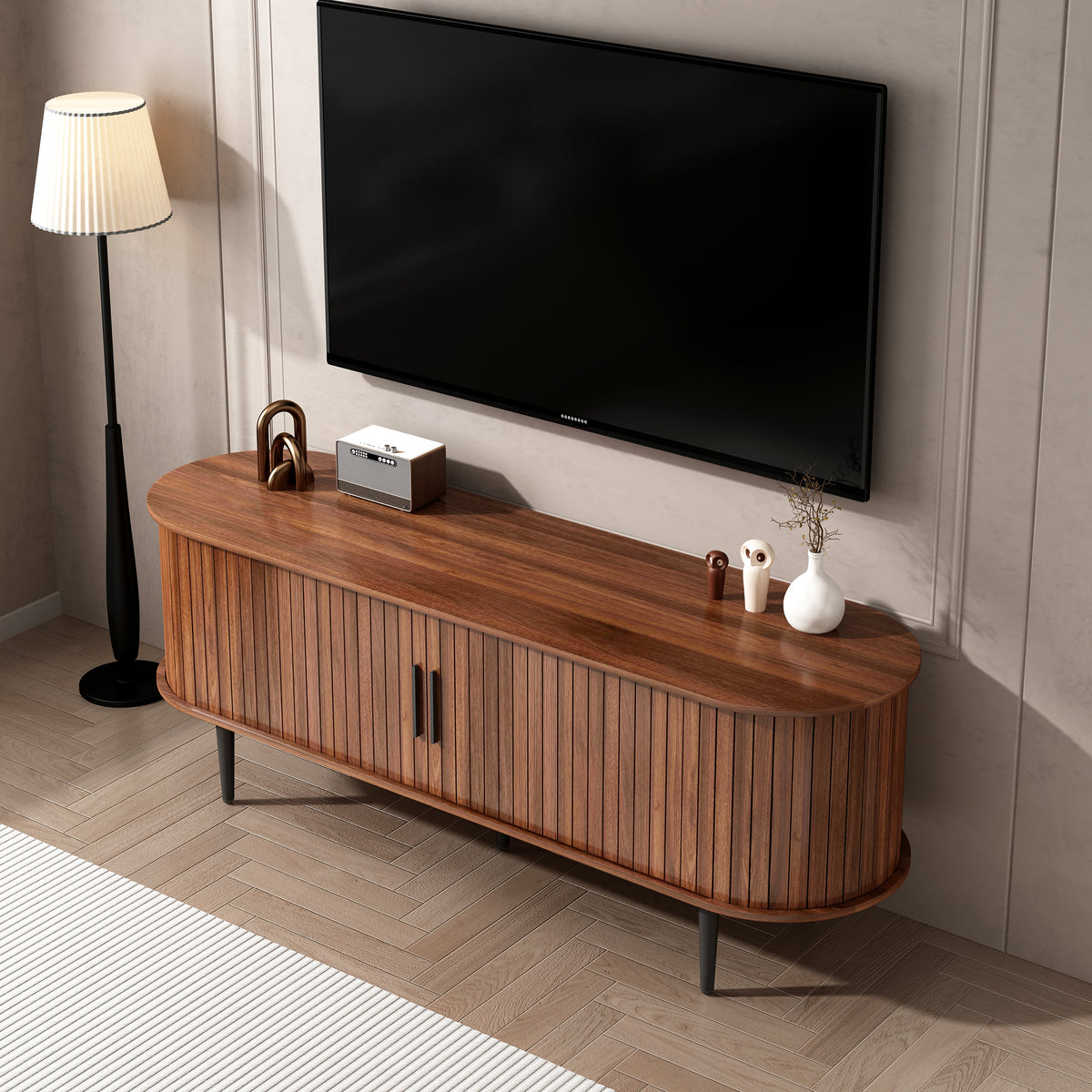 Walnut Entertainment Center