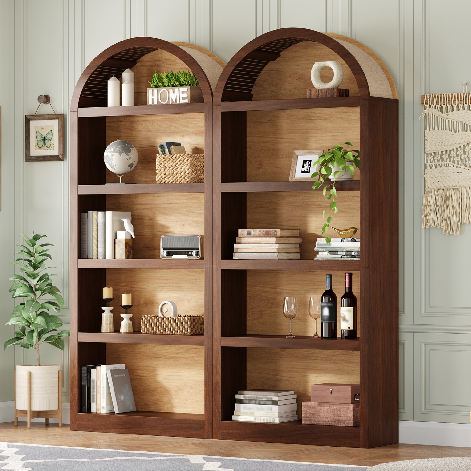 Big and Tall Storage Cabinet, 69.8 in, Natural, 68.8 in Tall
