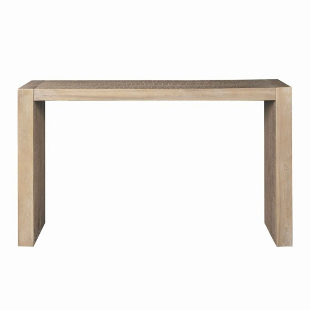 Natural Solid Wood Console Table, 54 in Wide
