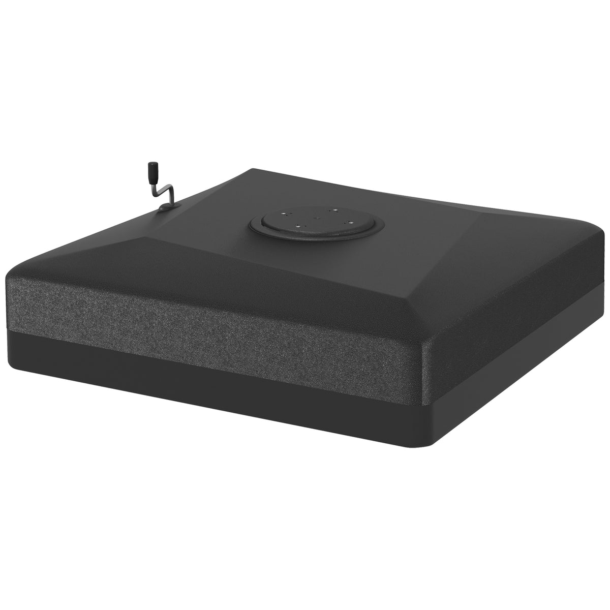 Black Patio Umbrella Base, with Wheels