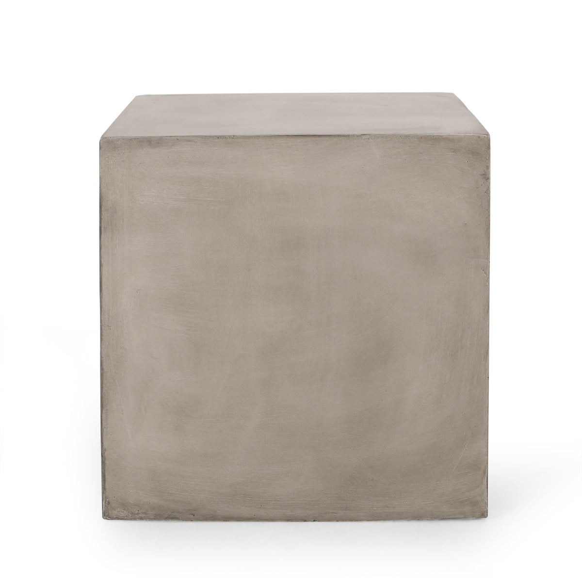 Light Gray Square Outdoor Side Table
