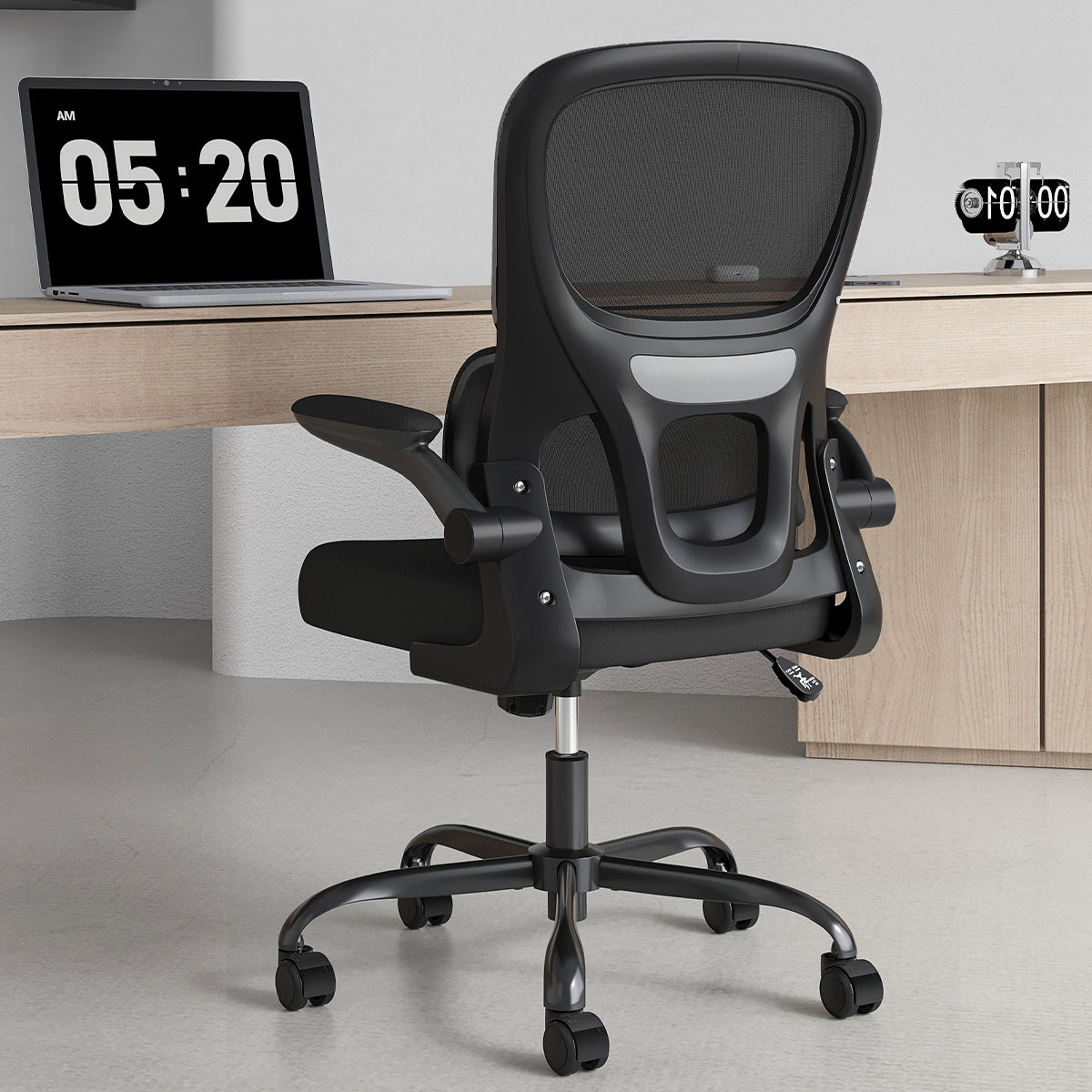 Big and Tall Lumbar Support Office Chair, 350 lb Capacity, Black