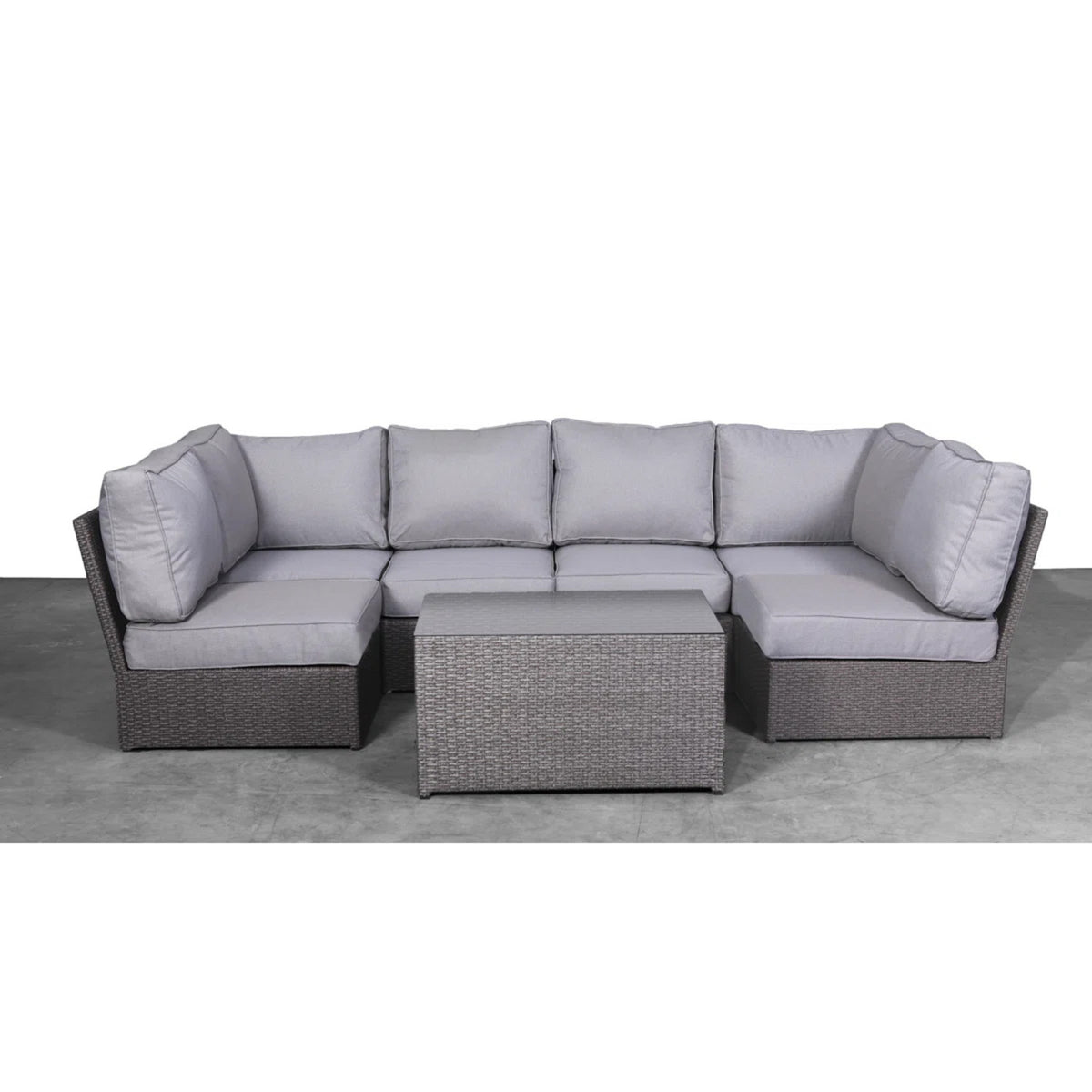 Wicker Outdoor Sectional Set with Cushions