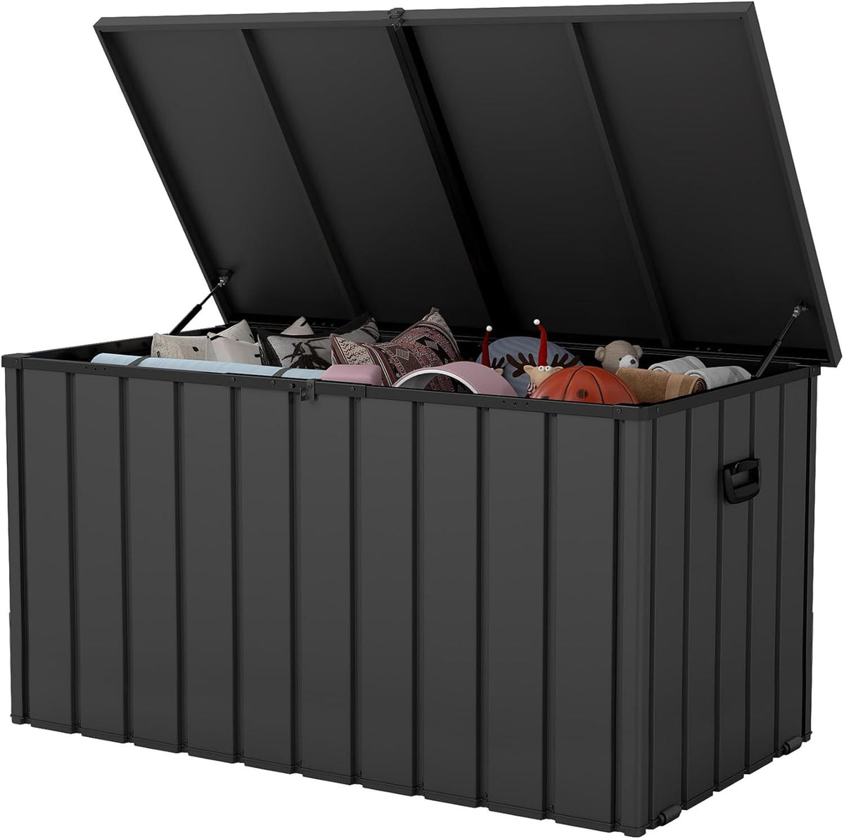 200 Gallon Dark Gray Deck Box Lockable