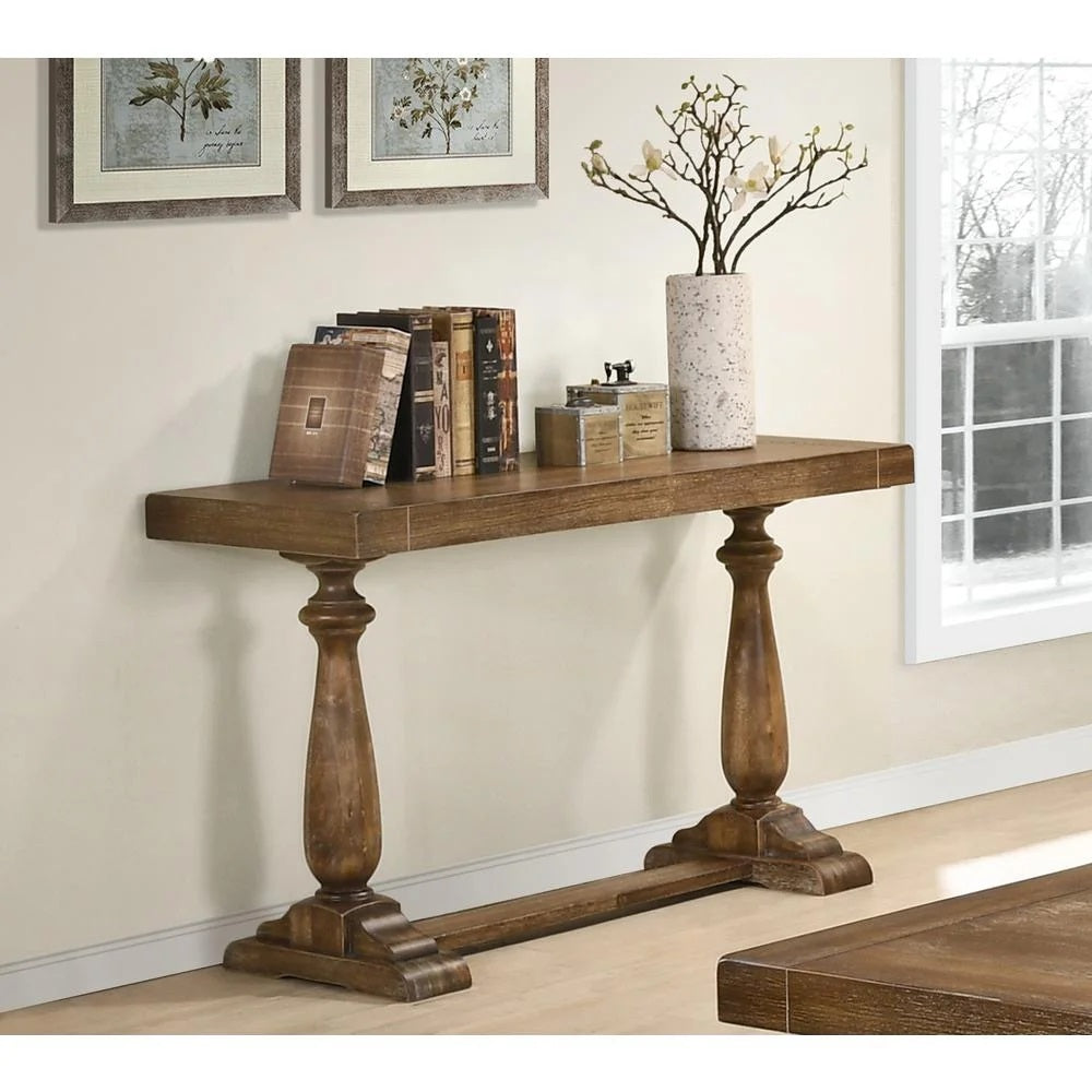 Driftwood Entryway Console Table, 50 in Wide